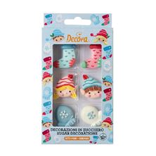 Picture of CHRISTMAS SUGAR ELVES EDIBLE X 6